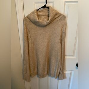 St. John's Bay Women’s  Tan Turtleneck Sweater